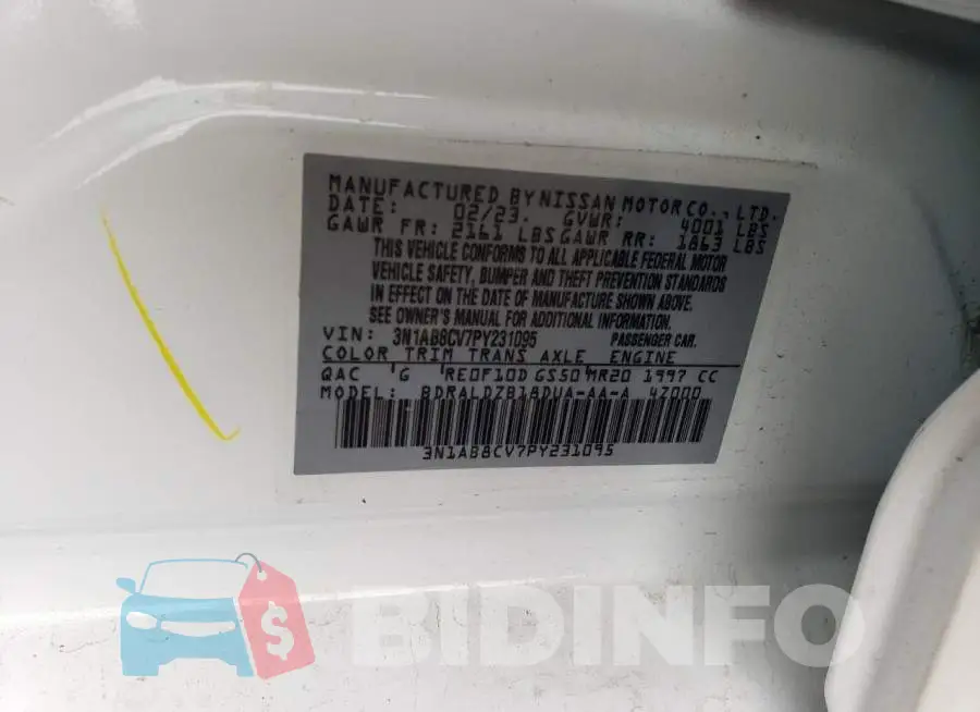 3N1AB8CV7PY231095 Photo# 12