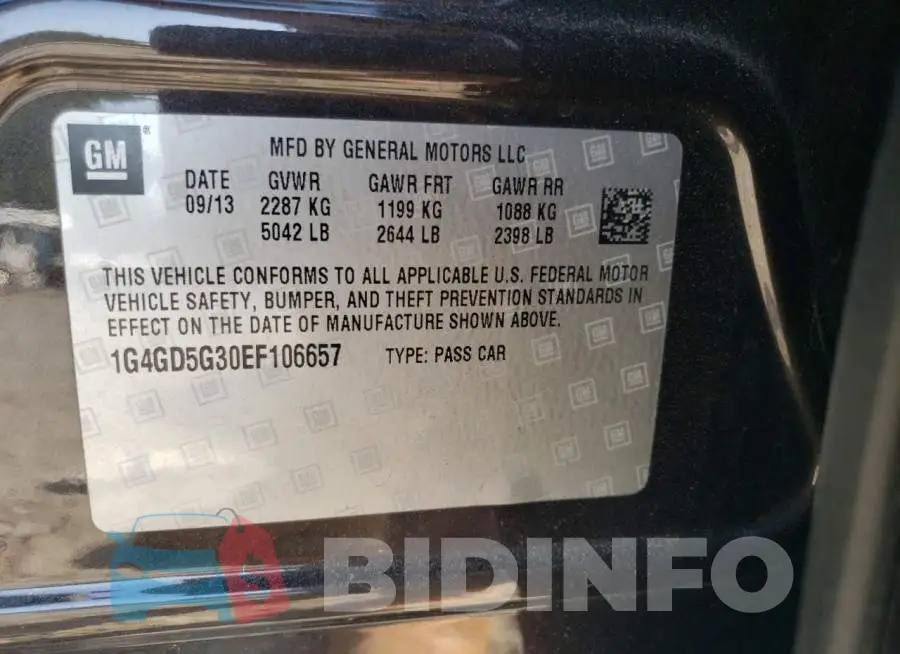 1G4GD5G30EF106657 Photo# 13