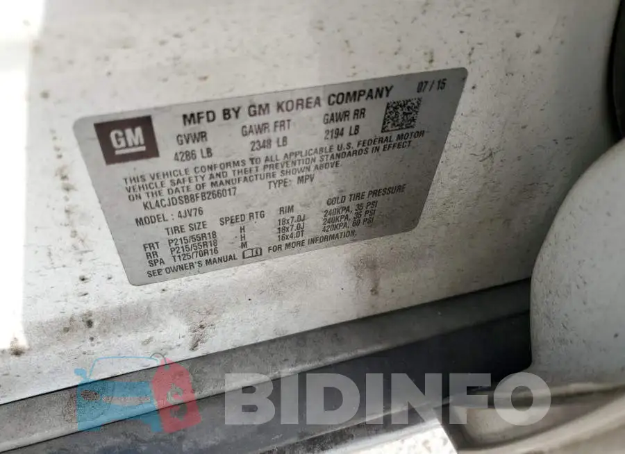 KL4CJDSB8FB266017 Photo# 13