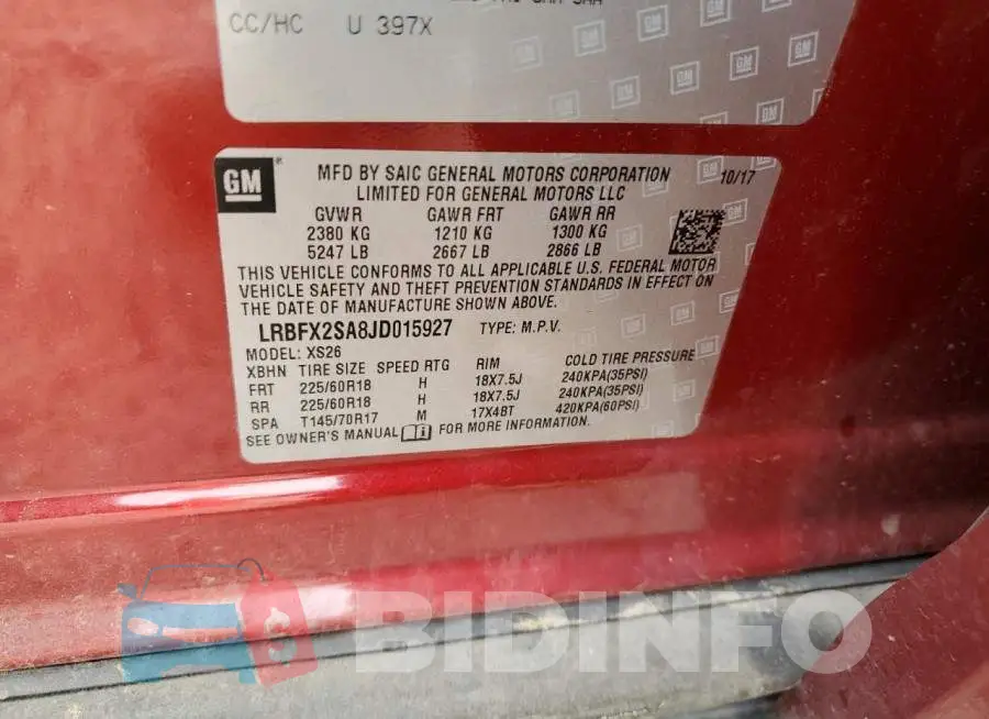 LRBFX2SA8JD015927 Photo# 13