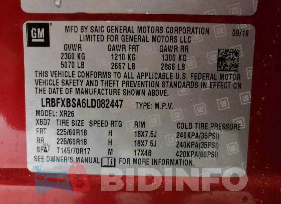 LRBFXBSA6LD082447 Photo# 14