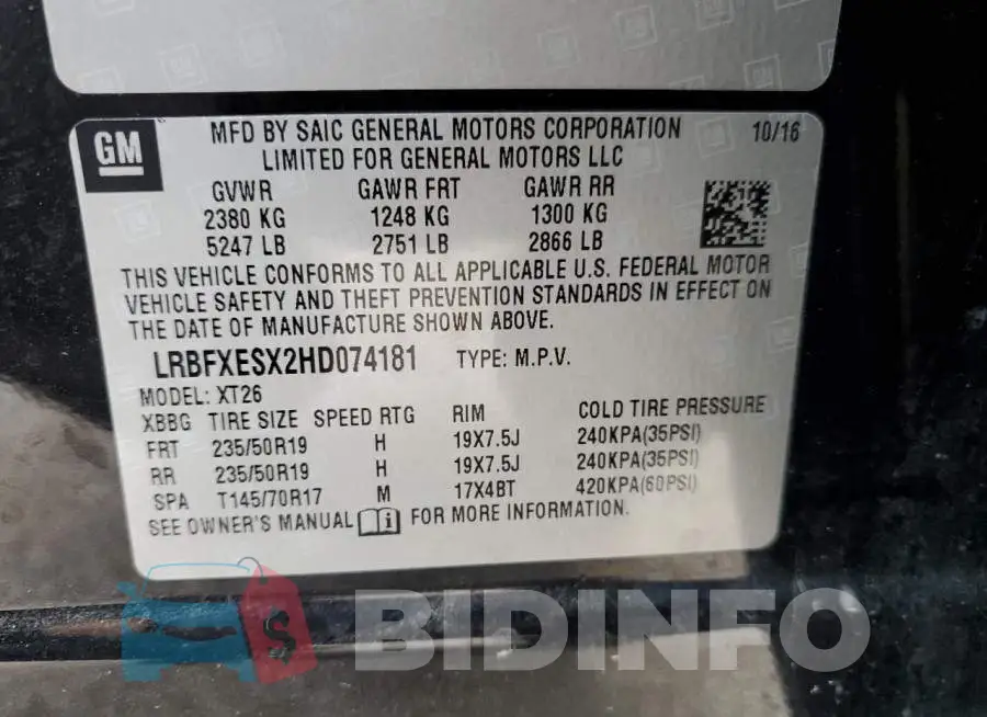 LRBFXESX2HD074181 Photo# 13