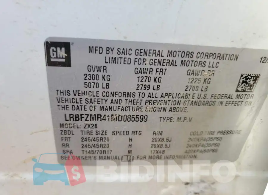 LRBFZMR41MD085599 Photo# 13