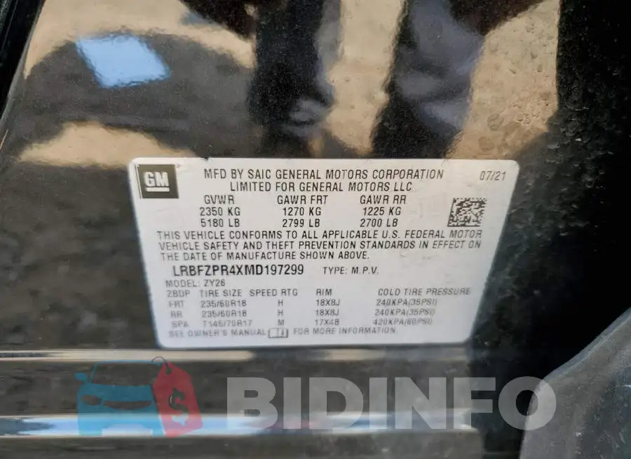 LRBFZPR4XMD197299 Photo# 12