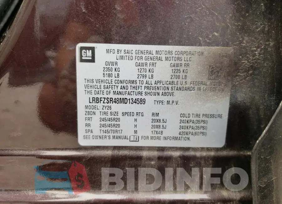 LRBFZSR48MD134589 Photo# 13