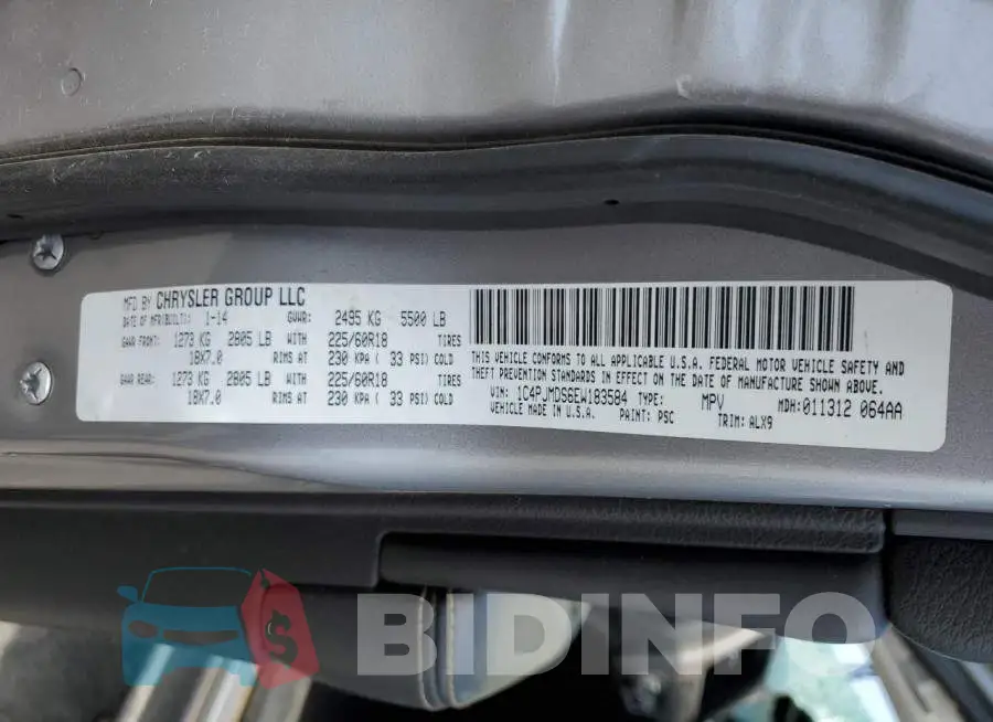 1C4PJMDS6EW183584 Photo# 13