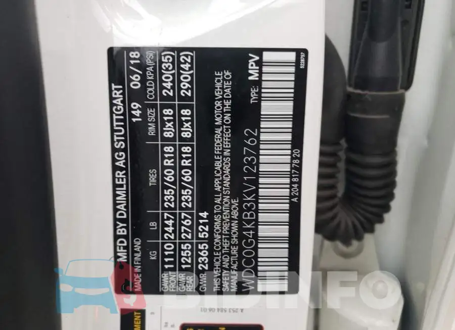 WDC0G4KB3KV123762 Photo# 10