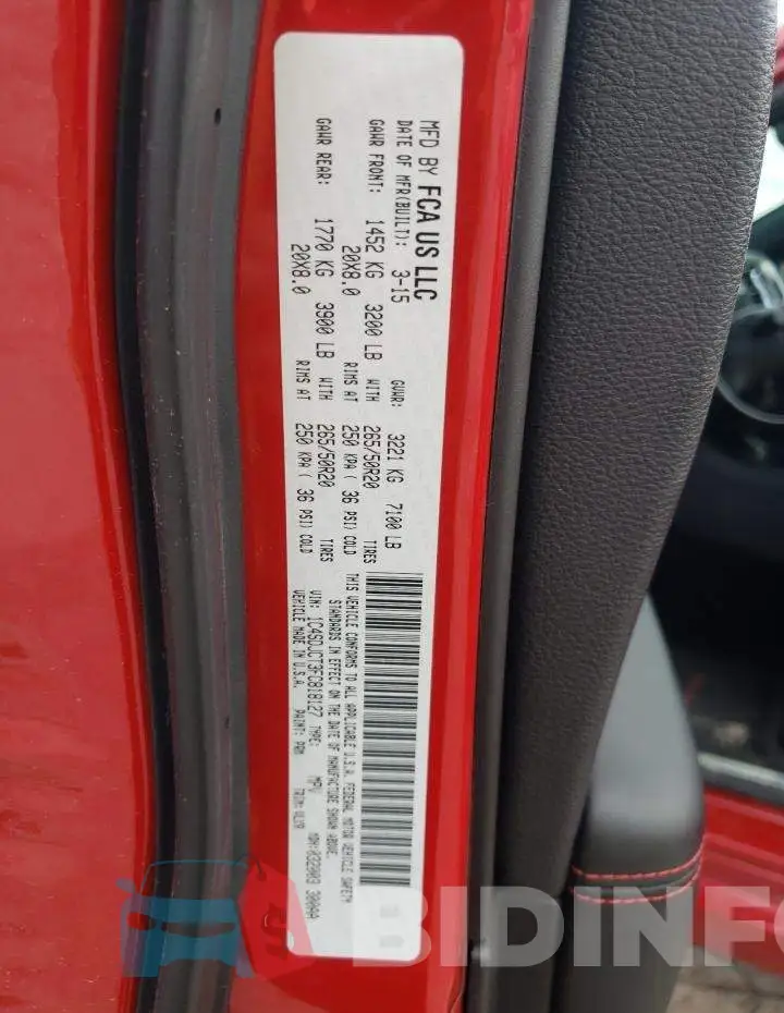 1C4SDJCT3FC818127 Photo# 13