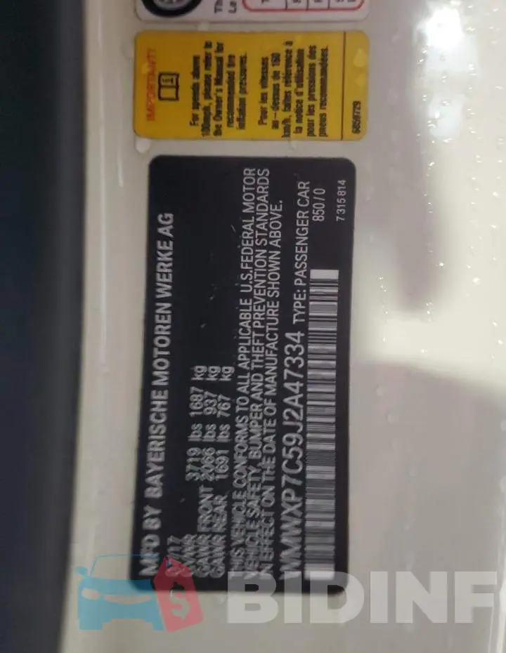 WMWXP7C59J2A47334 Photo# 12