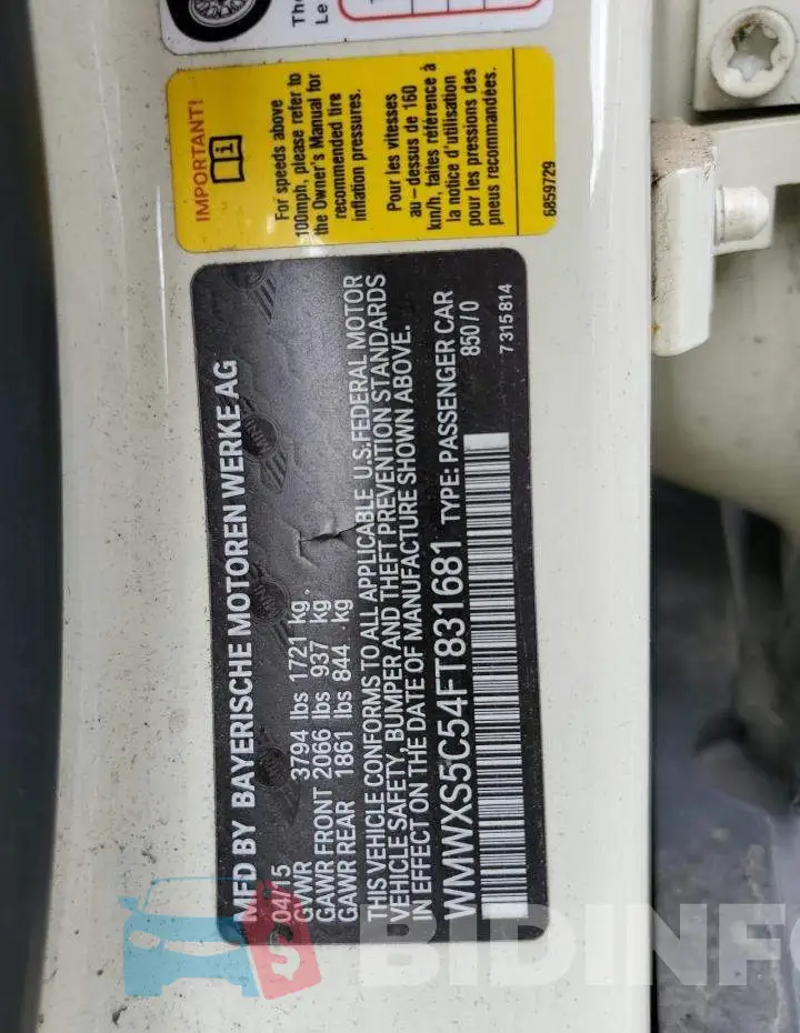 WMWXS5C54FT831681 Photo# 12