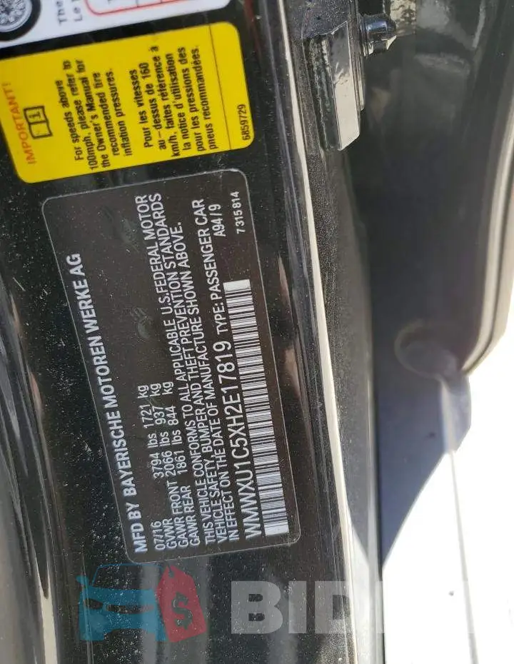 WMWXU1C5XH2E17819 Photo# 12