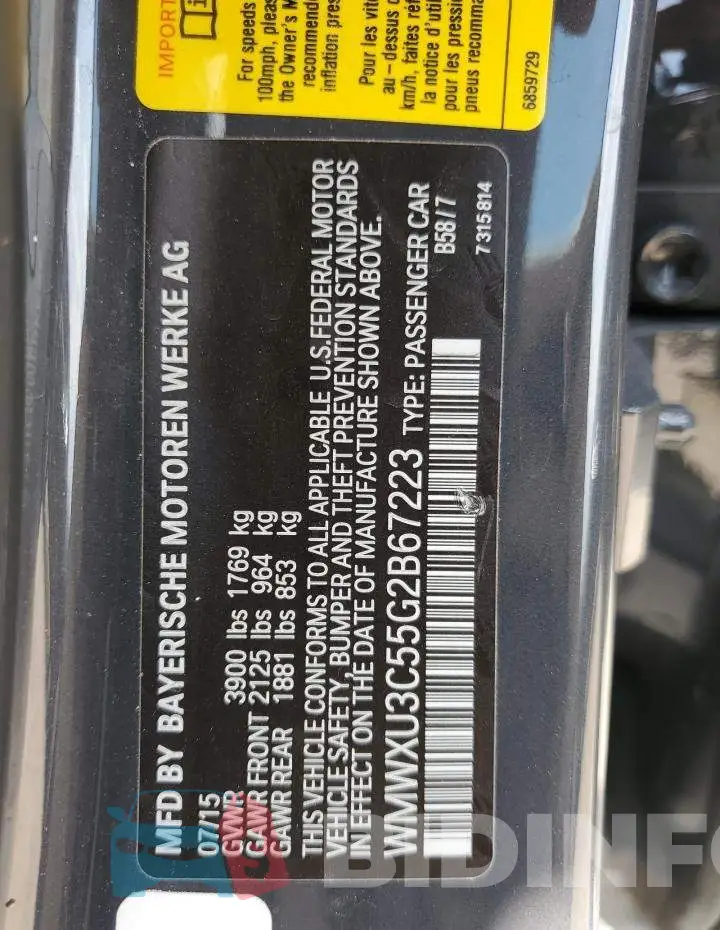 WMWXU3C55G2B67223 Photo# 12