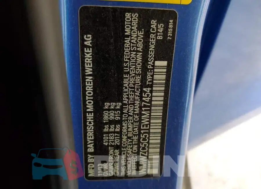 WMWZC5C51EWM17454 Photo# 12