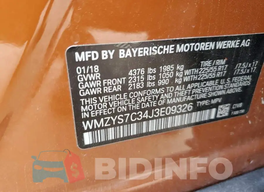 WMZYS7C34J3E09326 Photo# 13