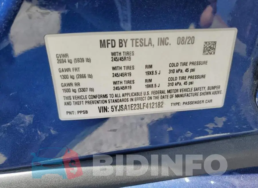 5YJSA1E23LF412182 Photo# 10