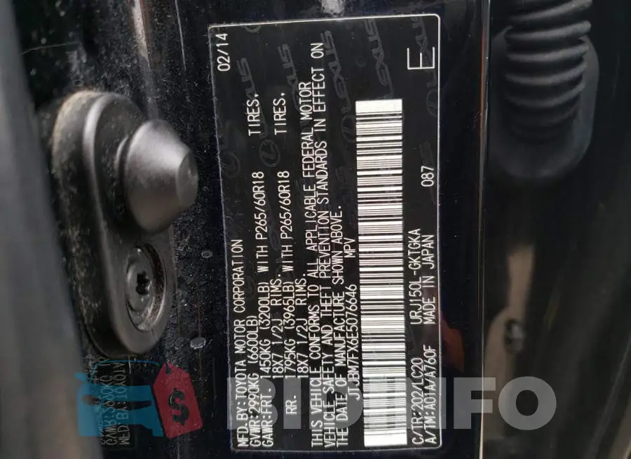 JTJBM7FX6E5076646 Photo# 13