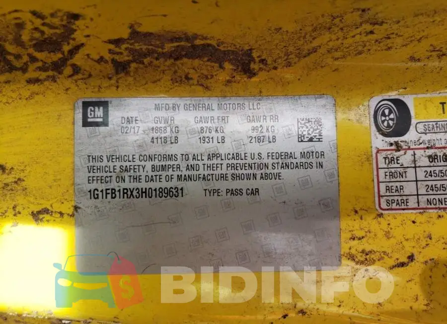 1G1FB1RX3H0189631 Photo# 12