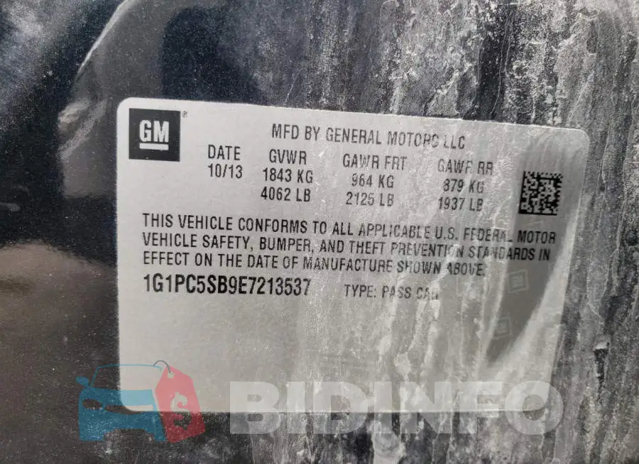 1G1PC5SB9E7213537 Photo# 12