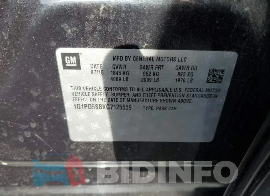 1G1PD5SBXG7125659 Photo# 12