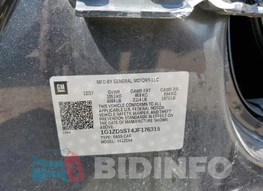 1G1ZD5ST4JF176315 Photo# 12