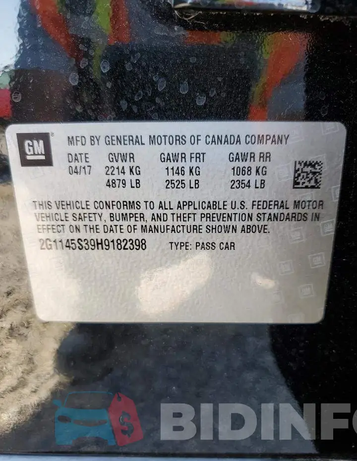2G1145S39H9182398 Photo# 12