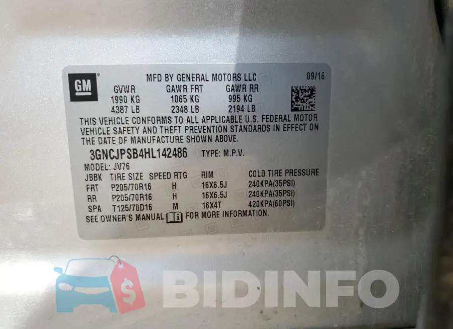 3GNCJPSB4HL142486 Photo# 13