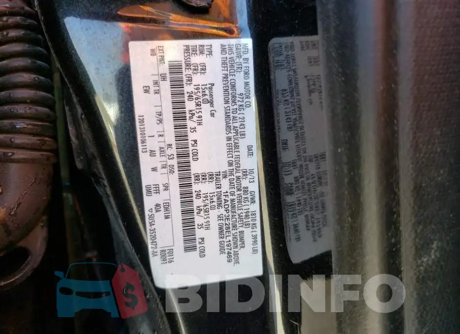 1FADP3E28EL197469 Photo# 12
