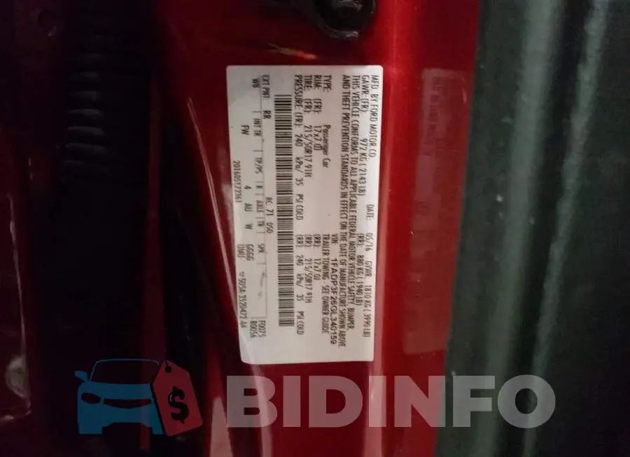 1FADP3F26GL340159 Photo# 12