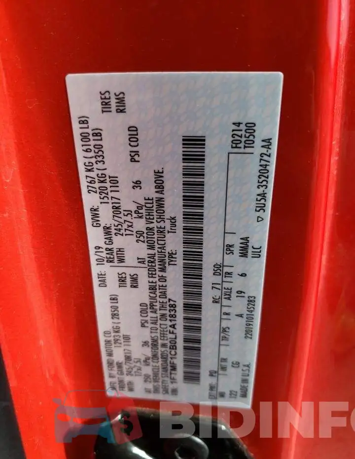 1FTMF1CB0LFA18387 Photo# 12