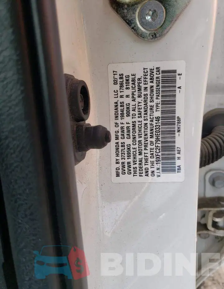 19XFC2F79HE033146 Photo# 12
