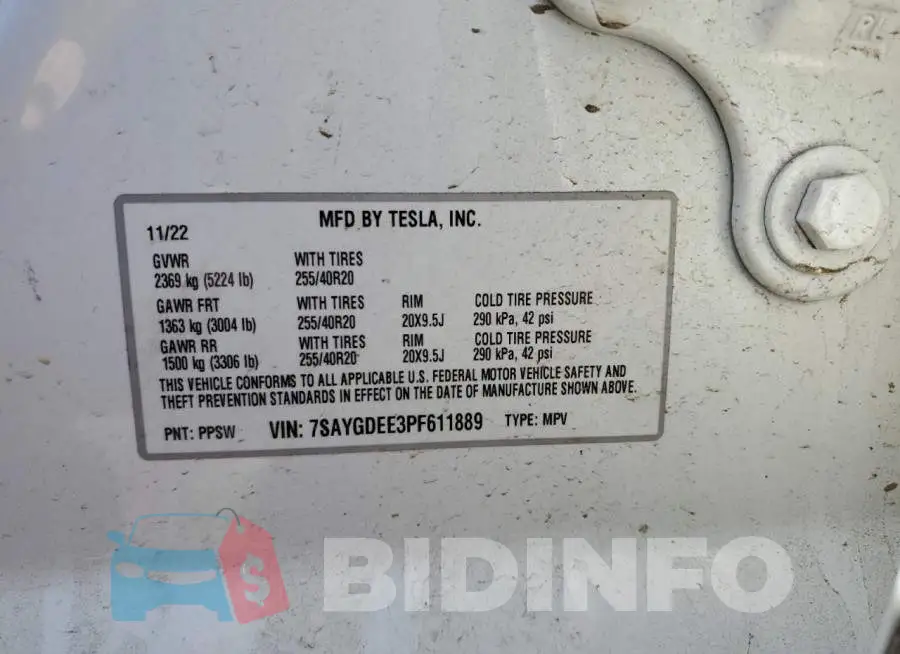 7SAYGDEE3PF611889 Photo# 12