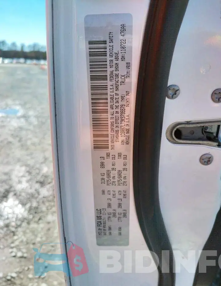 1C6RR7LT3KS735579 Photo# 12