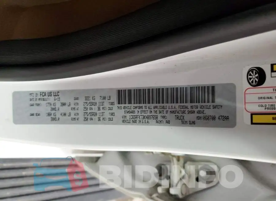 1C6SRFKT3KN897658 Photo# 12