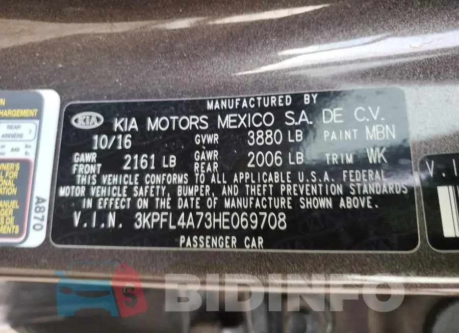 3KPFL4A73HE069708 Photo# 12