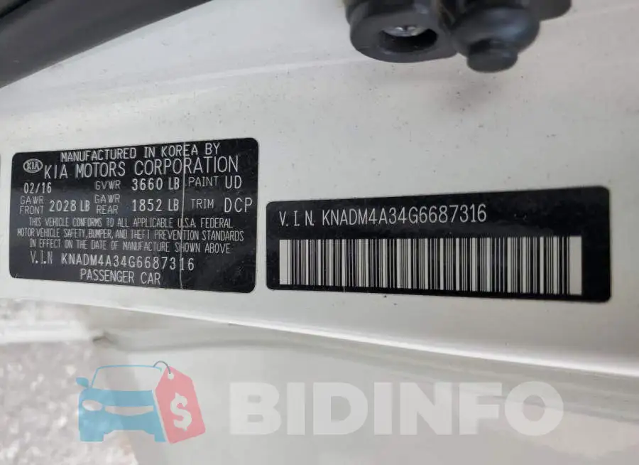 KNADM4A34G6687316 Photo# 12