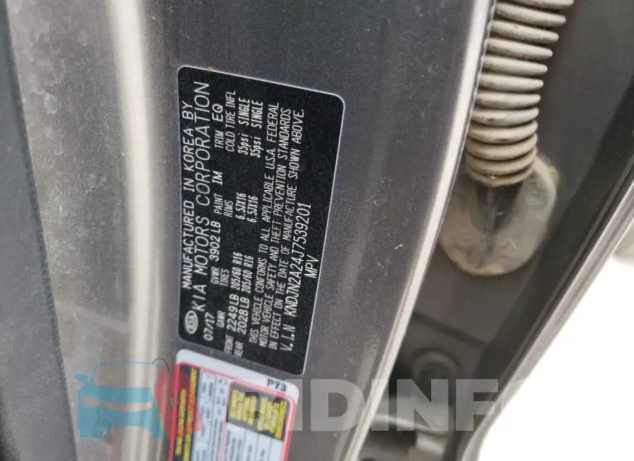 KNDJN2A24J7539201 Photo# 12