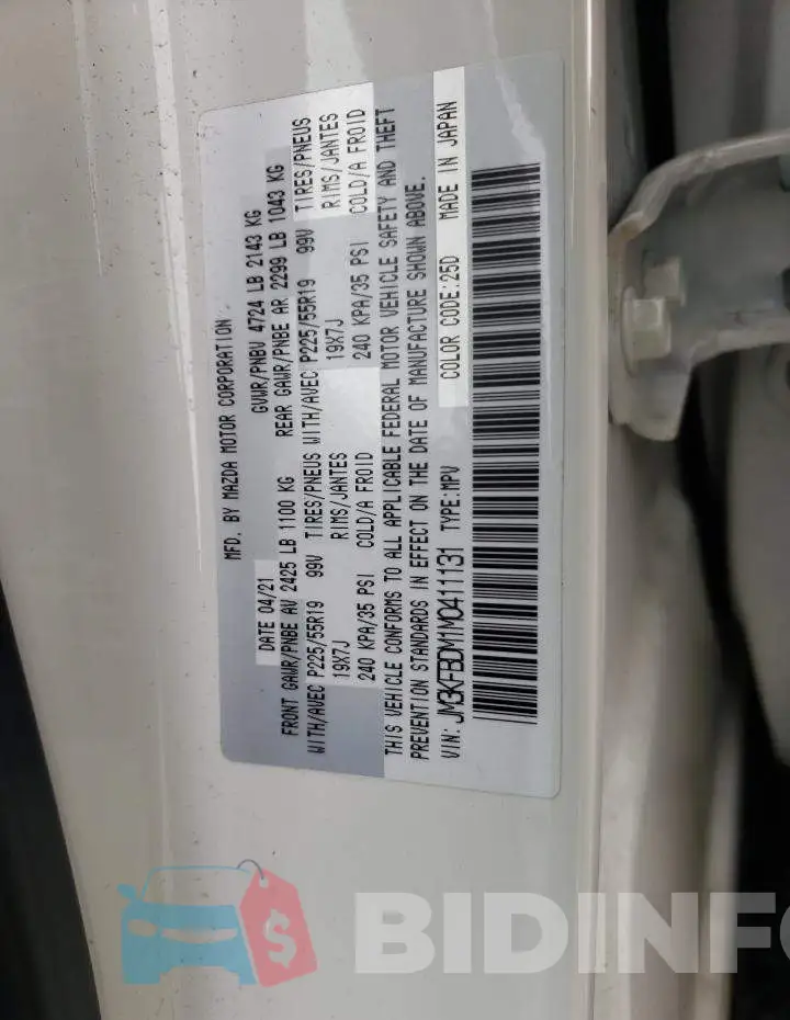JM3KFBDM1M0411131 Photo# 13