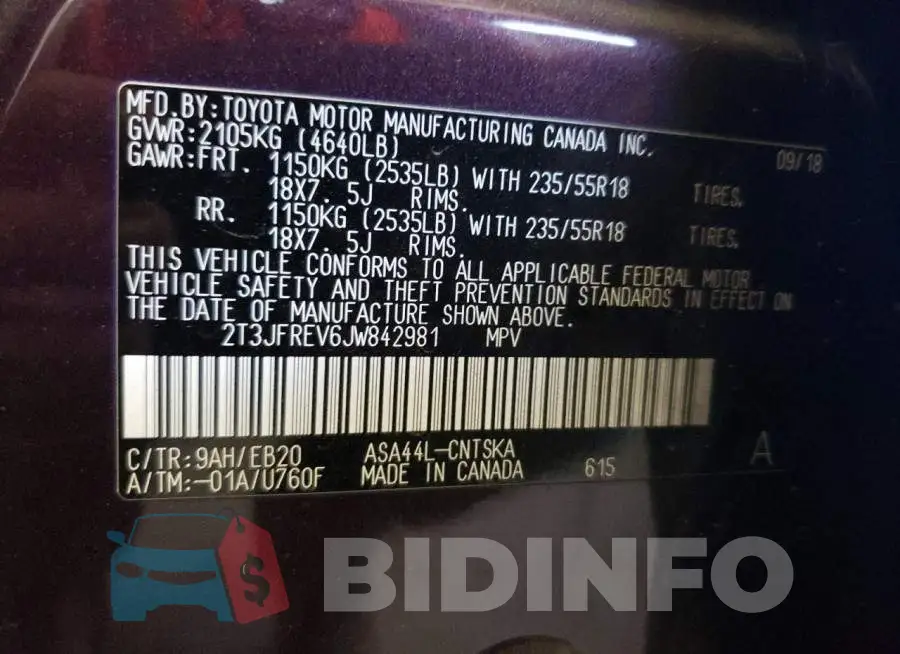 2T3JFREV6JW842981 Photo# 12
