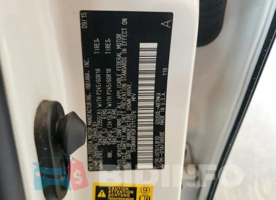 5TDKKRFH3FS111376 Photo# 14