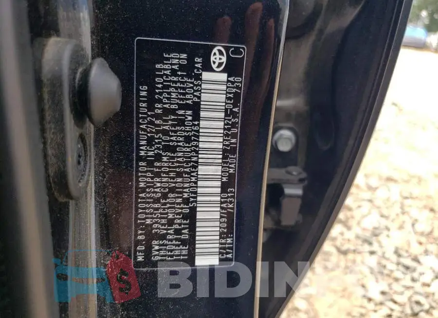 5YFDPMAE7NP297764 Photo# 12