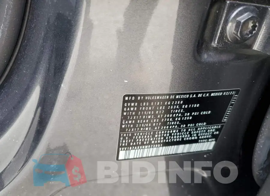 3VV1B7AX9NM073991 Photo# 13