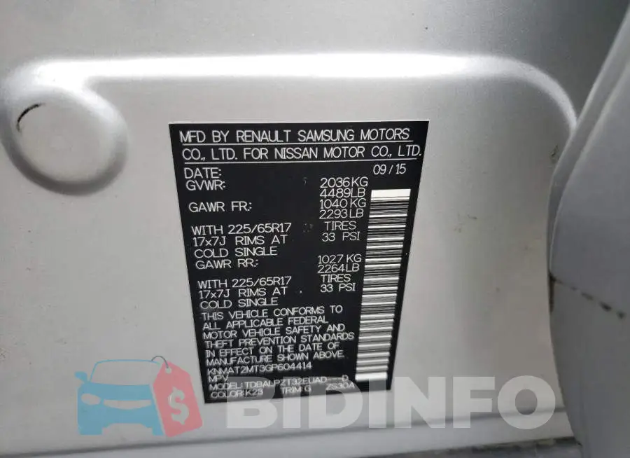 KNMAT2MT3GP604414 Photo# 12