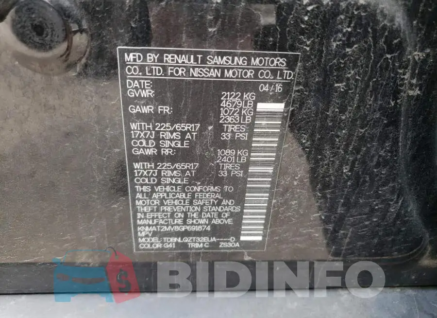 KNMAT2MV8GP691874 Photo# 13