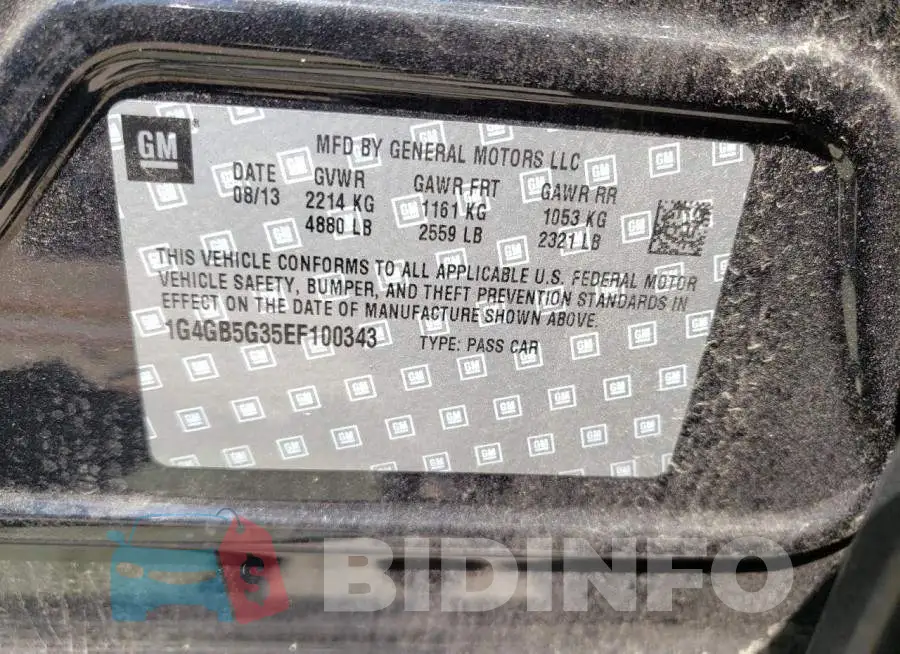 1G4GB5G35EF100343 Photo# 12