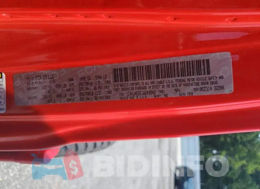1C4HJXEG5JW249942 Photo# 12