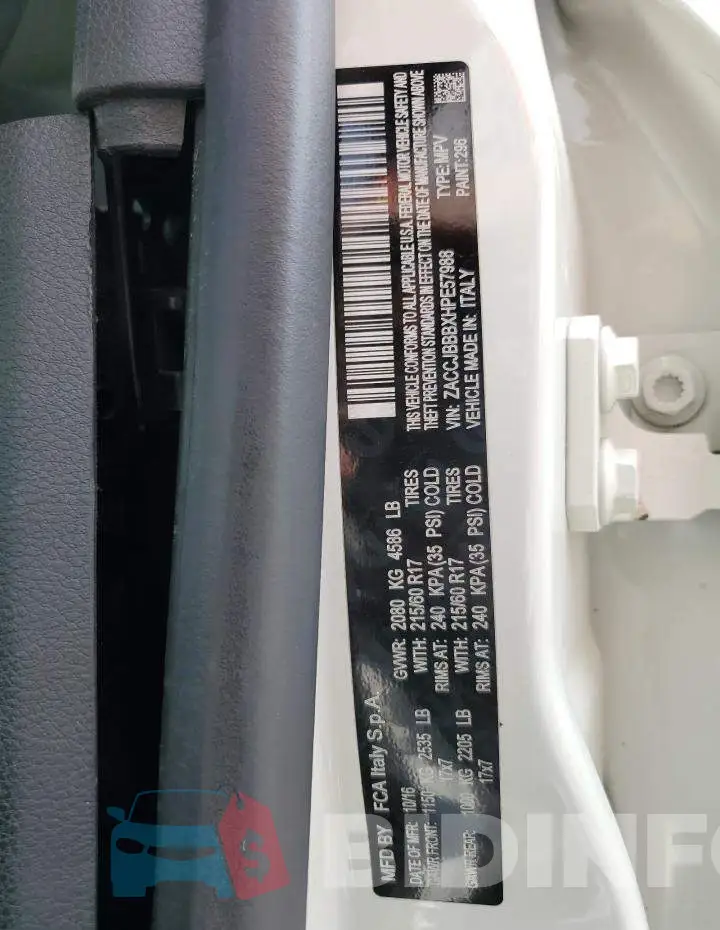 ZACCJBBBXHPE57988 Photo# 12