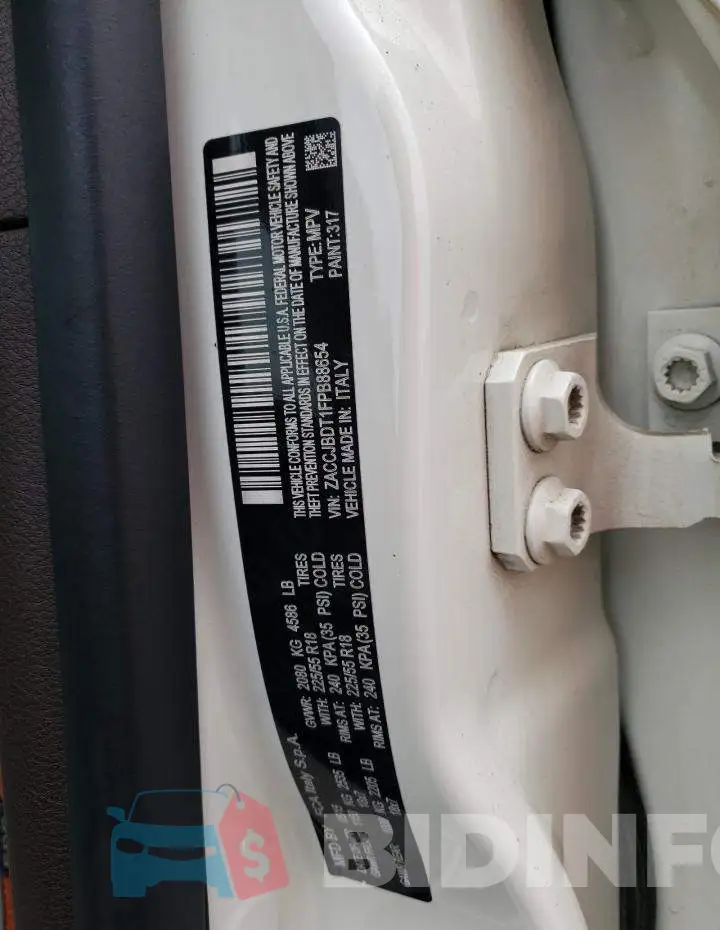 ZACCJBDT1FPB88654 Photo# 13