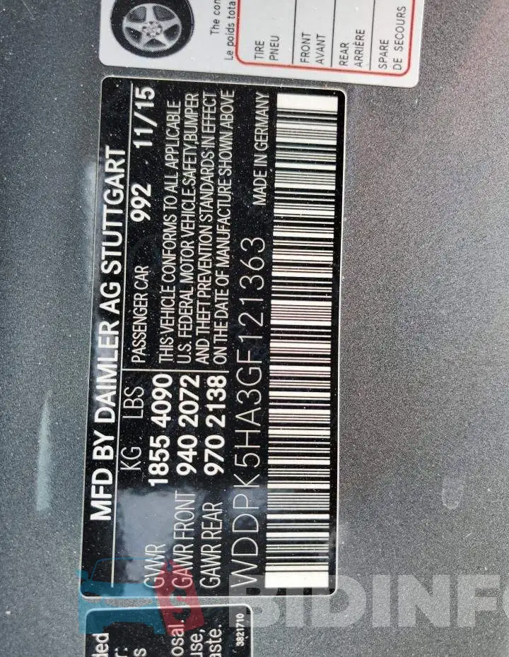 WDDPK5HA3GF121363 Photo# 12