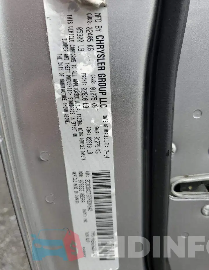 2C3CDXCT6EH334542 Photo# 12