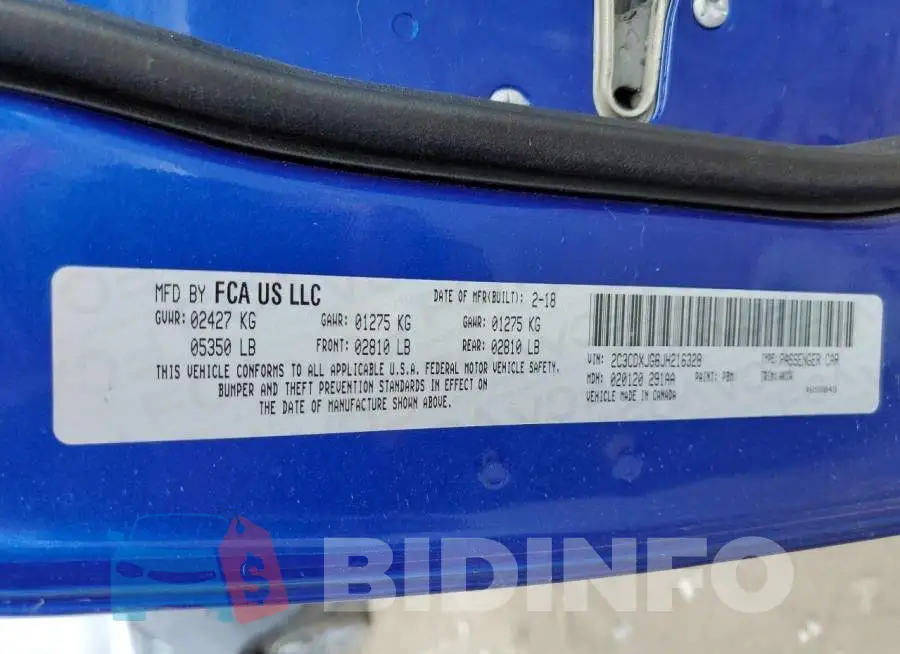 2C3CDXJG6JH216328 Photo# 12